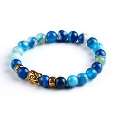 Natural Stone Buddha Bracelet