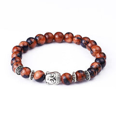 Tiger Eye Beads Buddha Bracelets