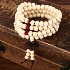 8mm Natural Sandalwood Buddhist Prayer Bead Bracelets