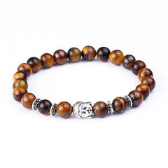 Tiger Eye Beads Buddha Bracelets