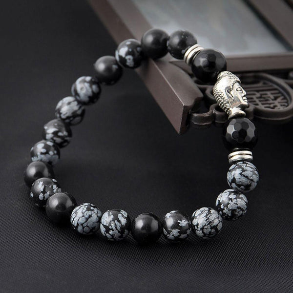 Natural Stone Buddha Bracelet