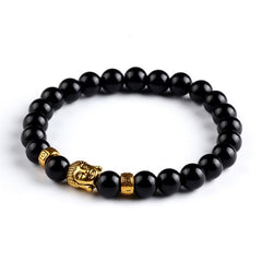 Natural Stone Buddha Bracelet