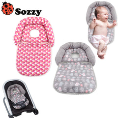 Sozzy Baby Car Seat Protection Soft Cosy Stroller Cushion Liner Pad Head Support Rest Matress Pillow